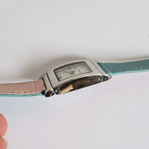 TOMMY HILFIGER Watch Reversible Leather Band Pink Blue - Picture 9 of 14
